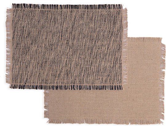 Nef-Nef Homeware Varis Σουπλά Υφασμάτινο Μαύρο 33x48cm 031740 2τμχ