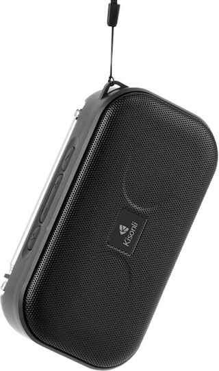 Kisonli SC-01 Bluetooth Speaker 5W with Radio and Battery Life up to 6 hours Black