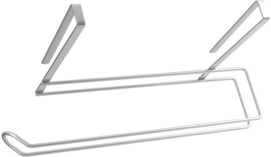 Metaltex Easy Roll Βάση για Χαρτί Κουζίνας Επιτοίχια Μεταλλική Ασημί 35x18x10cm 364935