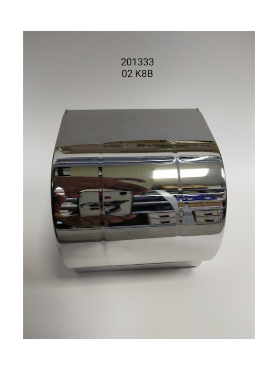 Wall Mounted Metallic Tissue Holder Silver 201333