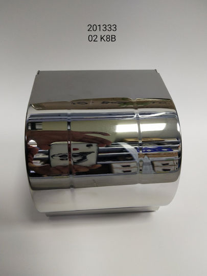 Wall Mounted Metallic Tissue Holder Silver 201333