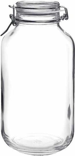 Bormioli Rocco Fido Vase Allgemeine Verwendung mit luftdichtem Deckel Glas Transparent 2000ml Bormioli Rocco Fido Vase Allgemeine Verwendung mit luftdichtem Deckel Glas Transparent 2000ml