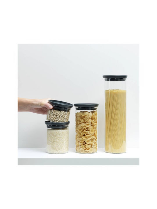 Brabantia Vase General Use with Lid Glass Gray 1900ml