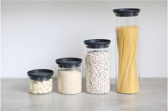 Brabantia Ваза за Обща Употреба с Капак Стъклена Сива 1900ml