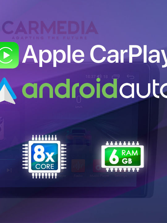 Carmedia Auto-Audiosystem für Daihatsu Sirion 2006-2012 (Bluetooth/USB/WiFi/GPS/Apple-Carplay/Android-Auto) mit Touchscreen 10"