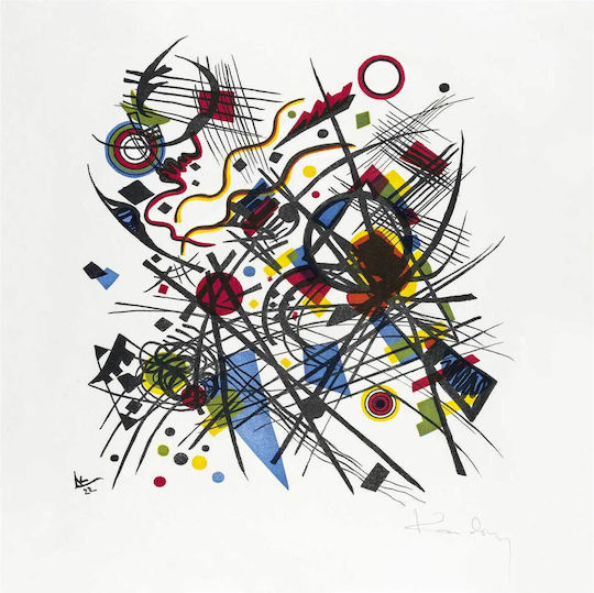 Lithographie Fur Die Painting on Canvas 100x100cm