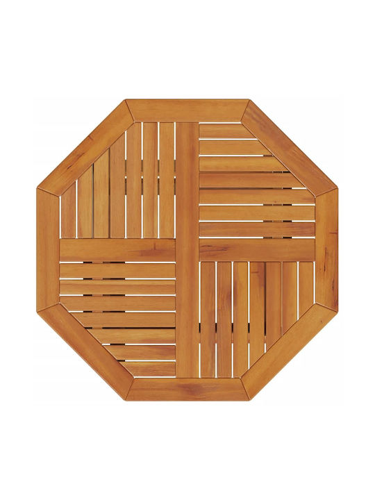 Table for Small Outdoor Spaces Made of Acacia Foldable Brown 70x70x75cm