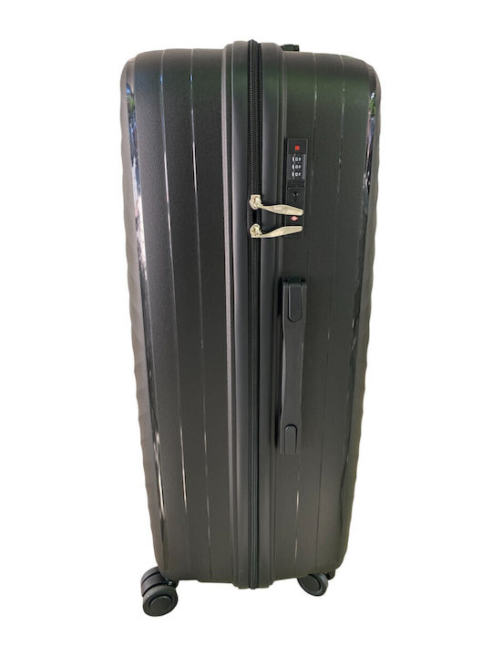 Ormi Großer Reisekoffer Hartschalen Black mit 4 Räder Höhe 75cm ESH-1240