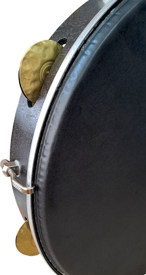 Epirus Black Plastic Hand Tambourine