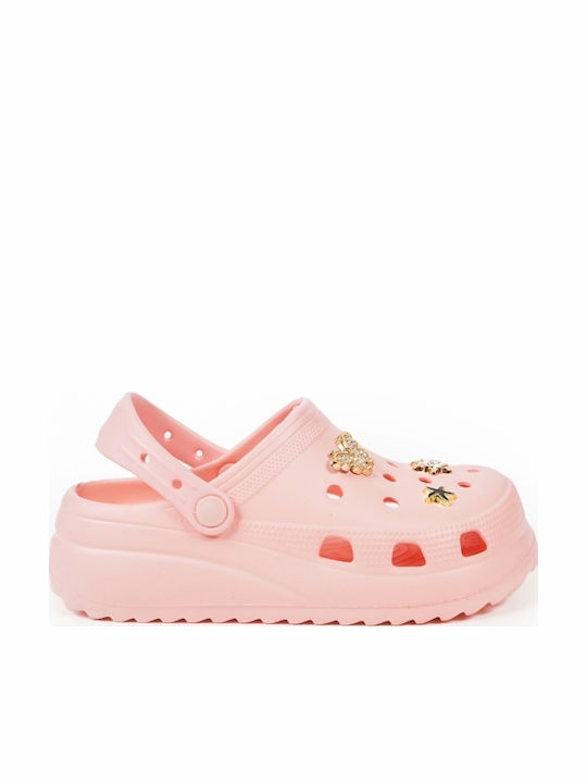 Piazza Shoes Femei Sabot Roz