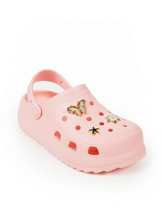 Piazza Shoes Femei Sabot Roz