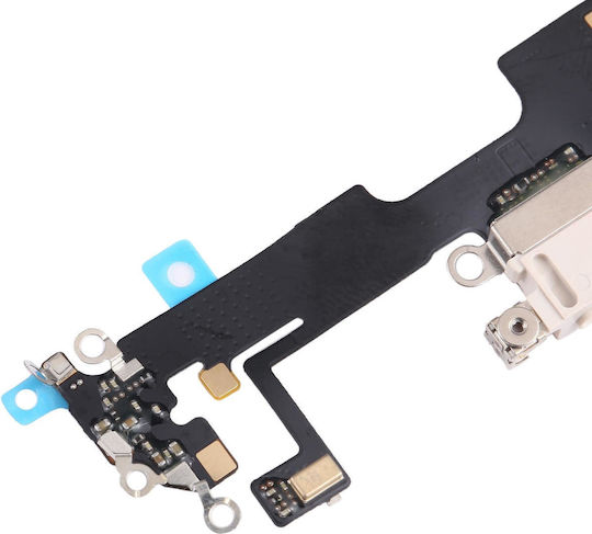 Iphone 14 Plus Charging Port Flex Cable White