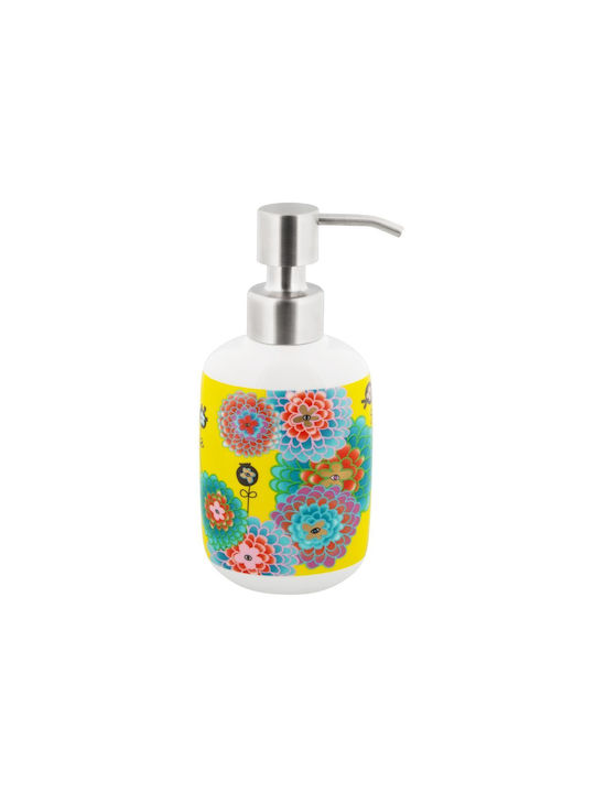 Pylones Dispenser Κουζίνας από Πορσελάνη Κίτρινο 226ml