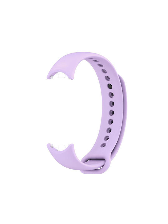 Xiaomi Mi Band 8 Mijobs Solid Color Silicone Watch Band Taro Purple