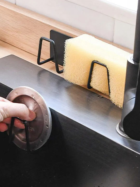 Sponge Holder Made of Black Stainless Steel 5cm
