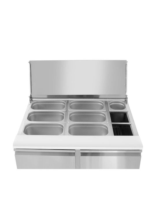 Hendi General Use Vase with Lid made of Stainless Steel Grey 32.5x10x53cm 1 Piece