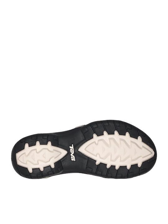 Tirra Flache Sandalen für Damen Sportlich in Ecru Farbe