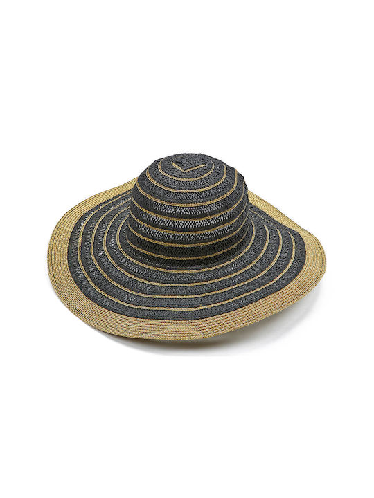 Verde Wicker Women's Hat Black