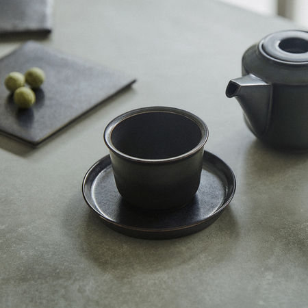 Kinto Tasse Tee aus Porzellan Schwarz 160ml