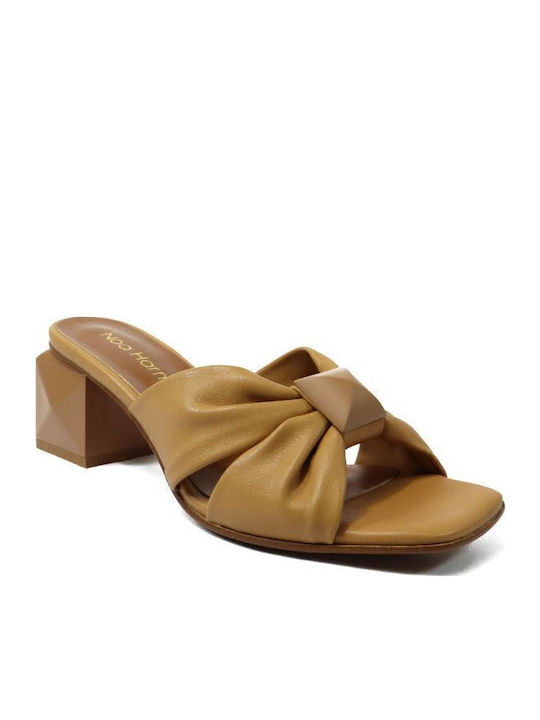 Leder Sandalen Tabac Braun