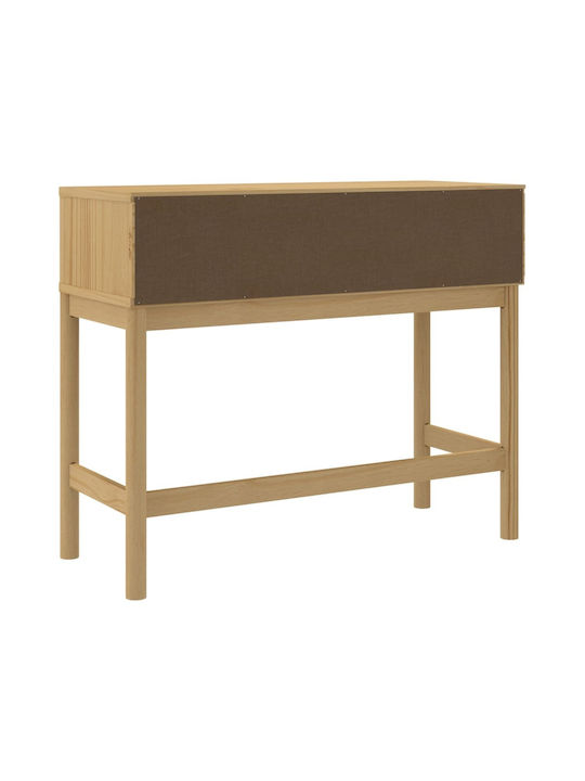 Solid Wood Console Table Coffee L89.5xW36.5xH73cm