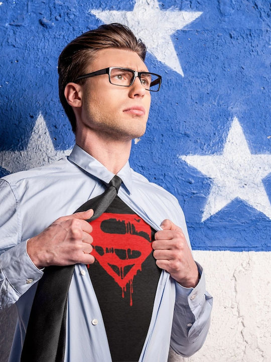 T-shirt Superman Μαύρο