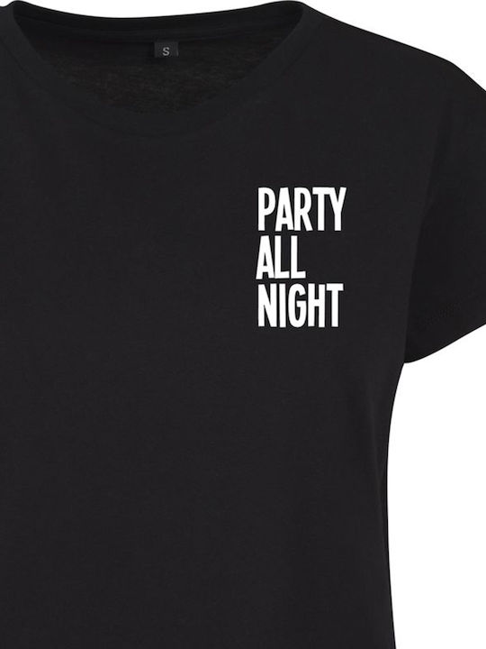 Γυναικείο T-shirt Party All Night Tee Mister Tee Mt1424 Black