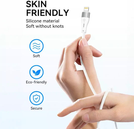 Wozinsky USB-C to Lightning Cable 27W Λευκό 1m (WSTCL1)