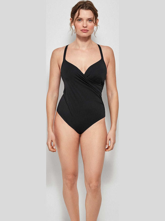One Piece Swimsuit For Large Bust Black