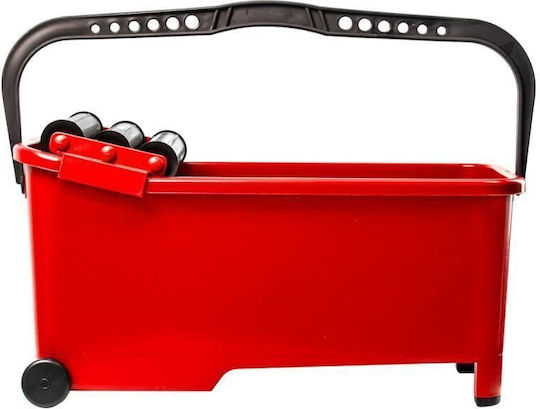 Artool Kunststoff Mop Eimer mit Räder 20lt Rote