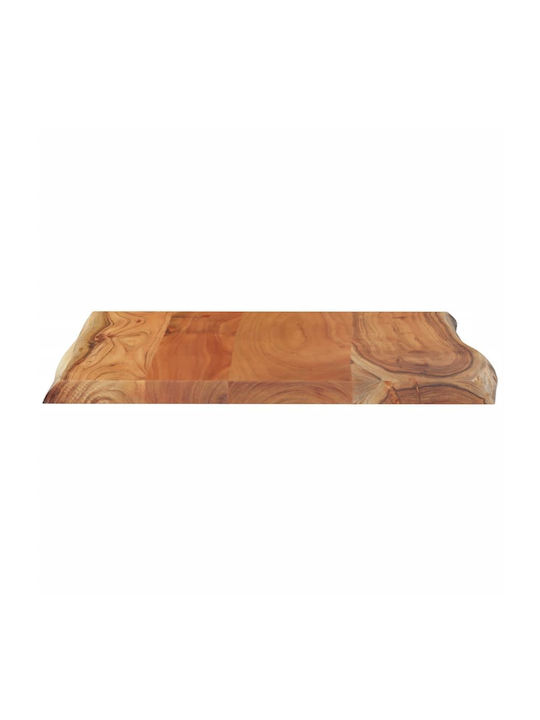 vidaXL Square Table Surface made of Solid Wood Brown 60x60x2.5cm 370618 1pcs