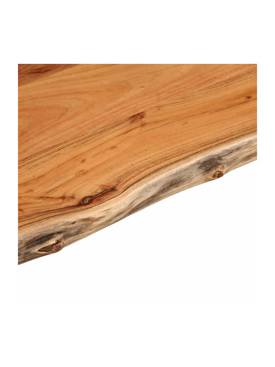 vidaXL Square Table Surface made of Solid Wood Brown 60x60x2.5cm 370618 1pcs