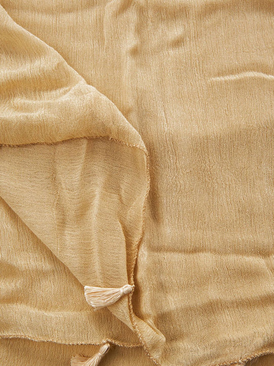 Verde Damen Schal Beige