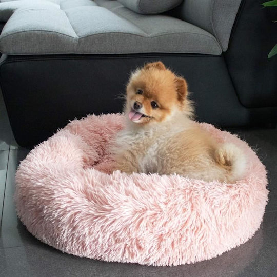 Soft Bed Dog Cat Dirty Pink 80 Cm