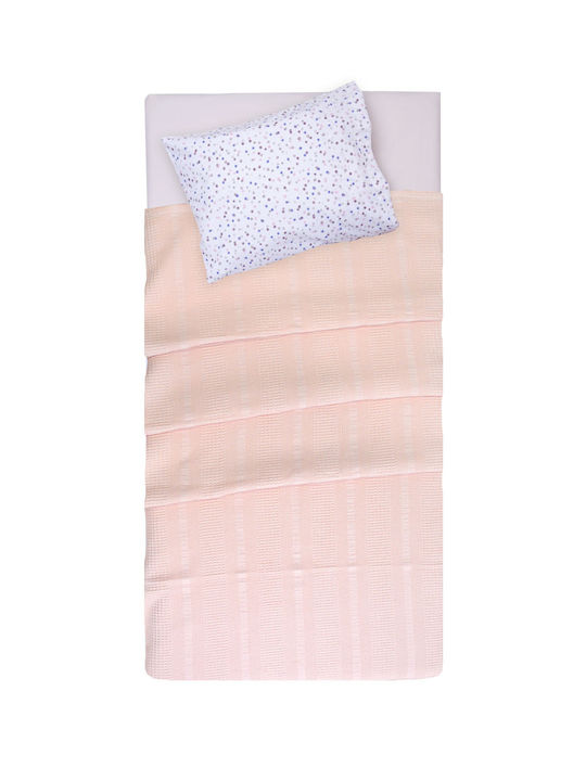 Viopros Blanket Nursery Swaddling Blankets Waffle Beige Ecru 80x110cm