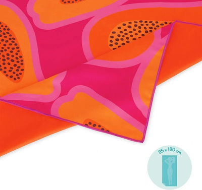 Legami Beach Towel Papaya 85x180cm Bt0028