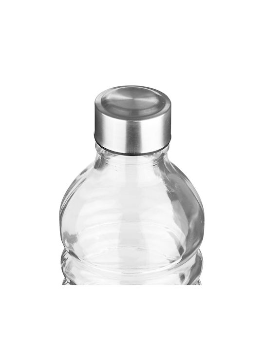 Estia Bottle Water Glass with Screw Cap Transparent 1250ml