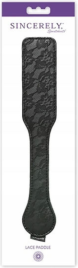 Sportsheets Sincerely Lace Paddle in Black Color