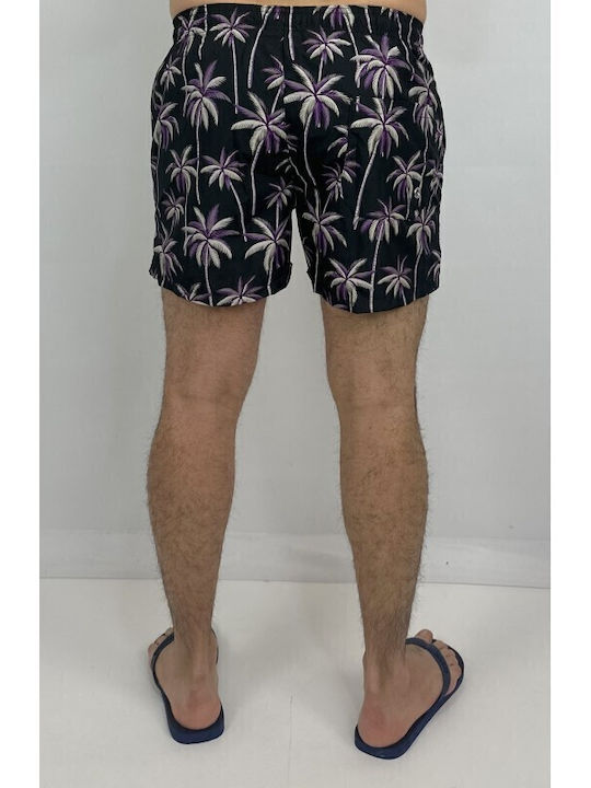 Ανδρικό Μαγιό Σορτς Μαύρο Floral