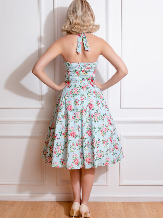 Vintage Καλοκαιρινό Maxi Φόρεμα Marigold