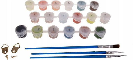 Number Painting Set Children Adults Watercolors Zola Canvas 40×50 Cm Kittens In A Field