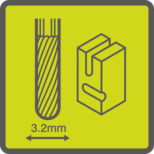 Ryobi Маршрутизатор 3.2мм x 3.2мм