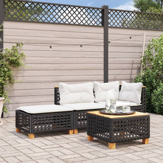 Σκαμπό Rattan 63.5x56x32cm