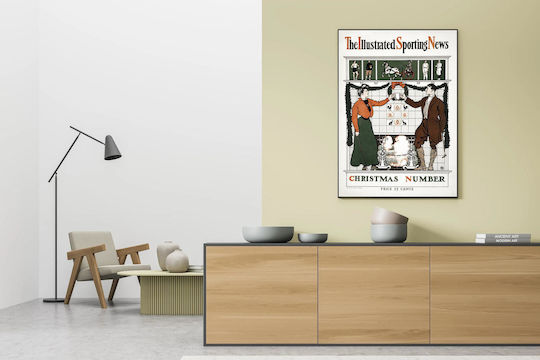 The Illustrated Sporting News. Christmas Number (ca. 1890– 1900) By Edward Penfield Painting on Canvas 80x120cm