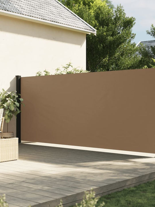 vidaXL Terrace Sideway Sunshade Roller Brown 1.7x3cm