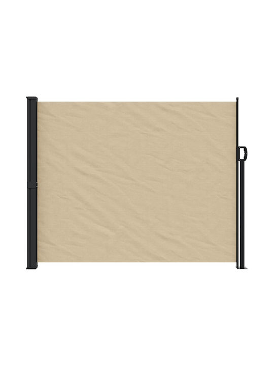 vidaXL Terrace Sideway Sunshade Roller Beige 1.7x3cm