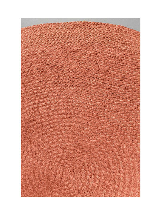 Guy Laroche Round Summer Jute Rug Coral Diameter 150cm