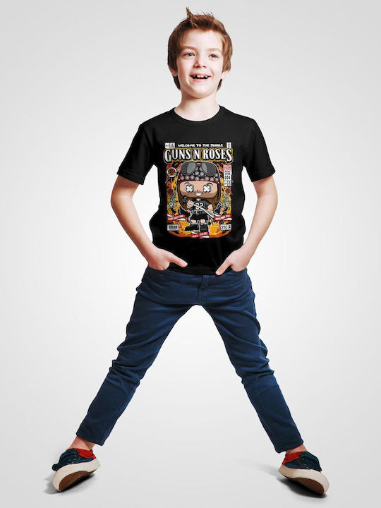 Pop Culture Kinder-T-Shirt Schwarz