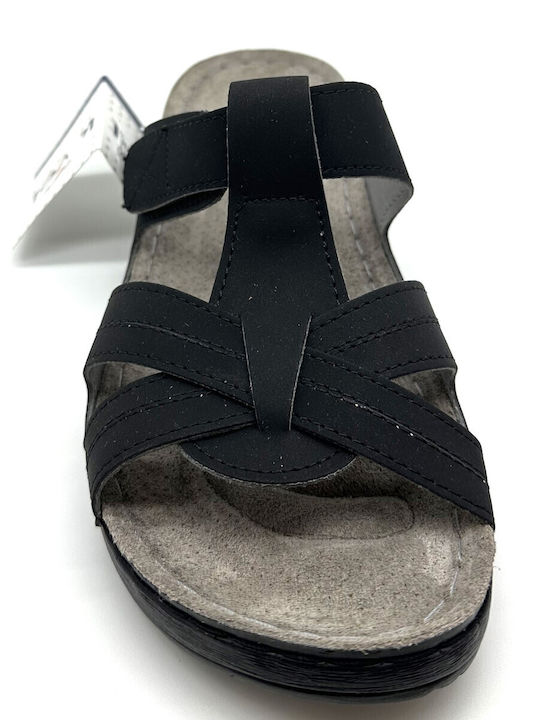 Level Anatomic Women's Flat Sandals Anatomic in Black Color