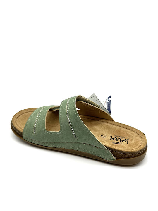 Flache Sandalen für Damen Anatomisch in Grün Farbe